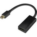 Dolphix Mini DisplayPort 1.1 naar HDMI 1.3 adapter (Full HD 1080p) / zwart - 0,20 meter