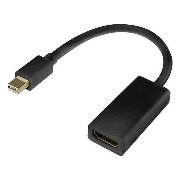 Dolphix Mini DisplayPort 1.1 naar HDMI 1.3 adapter (Full HD 1080p) / zwart - 0,20 meter