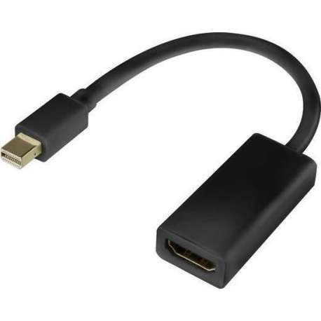 Dolphix Mini DisplayPort 1.1 naar HDMI 1.3 adapter (Full HD 1080p) / zwart - 0,20 meter