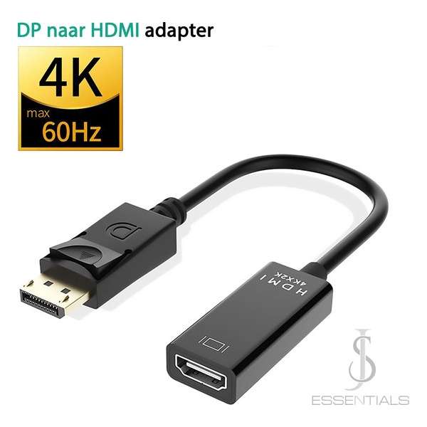 DisplayPort naar HDMI - 4K UHD - DisplayPort Kabel - DisplayPort naar HDMI adapter