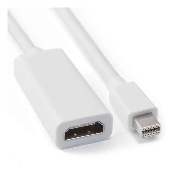 Mini DisplayPort naar HDMI Adapter kabel. Thunderbold compatible.