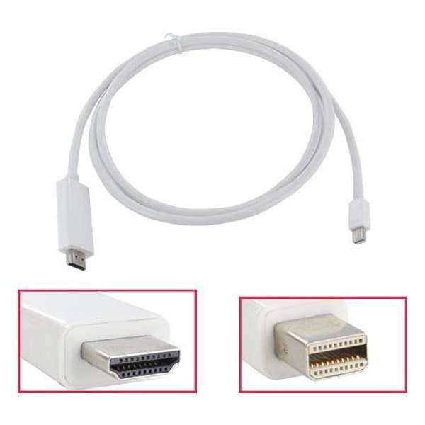 REBL - Thunderbolt Naar HDMI male Kabel - Wit - 3 meter