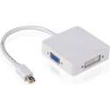 Mini Displayport Thunderbolt naar HDMI/DVI/VGA hub - Wit