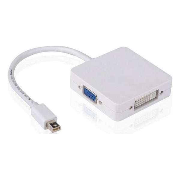 Mini Displayport Thunderbolt naar HDMI/DVI/VGA hub - Wit