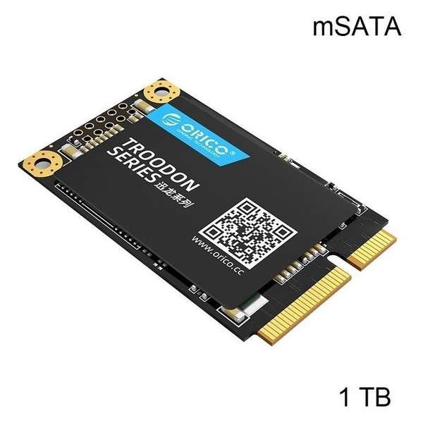 Orico mSATA interne SSD 1TB  - Troodon serie - 3D NAND flash - Zwart