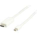 Valueline - 1.3 HDMI naar Mini DisplayPort -  2 m  - Wit