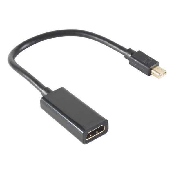 S-Impuls Mini DisplayPort 1.4 naar HDMI 2.0 adapter (4K 60 Hz + HDR) / zwart - 0,15 meter