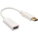 Full HD Displayport Naar HDMI Kabel Converter Adapter - Male / Female - DP To HDMI - Wit