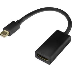 Renkforce Displayport / Hdmi Adapter [1X Mini-Displayport Stekker - 1X Hdmi-Bus] Zwart Vergulde Steekcontacten