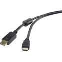 Renkforce DisplayPort / HDMI Aansluitkabel [1x DisplayPort stekker - 1x HDMI-stekker] 3 m Zwart