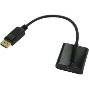 Garpex® DisplayPort DP naar HDMI Adapter Converter kabel Zwart 23cm