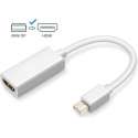 Mini Displayport Male naar HDMI Female Adapter Kabel | 20CM | Zilver / Silver