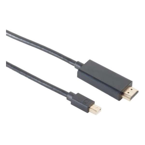 S-Impuls Mini DisplayPort 1.4 naar HDMI 2.0 kabel (4K 60 Hz + HDR) / zwart - 2 meter