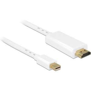 DeLOCK Premium Mini DisplayPort 1.1a naar HDMI 1.3 kabel (Full HD 1080p) / wit - 0,50 meter