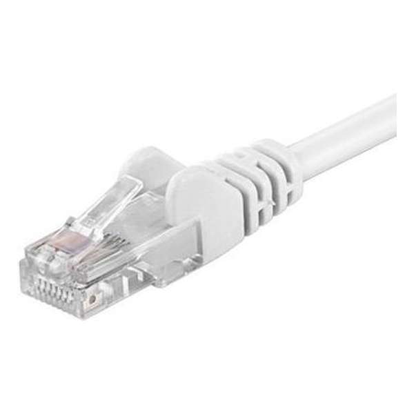 Wentronic CAT6 Netwerkkabel - RJ45 - Wit - 0.5 m