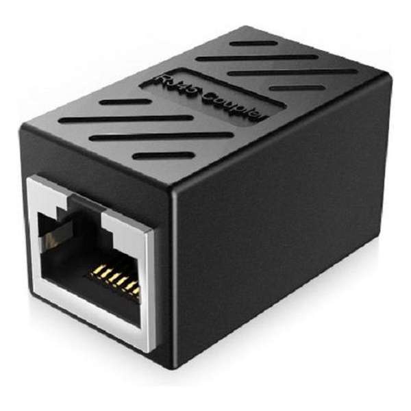 LOUZIR RJ45 CAT6| Koppelstuk internetkabel | Ethernet verlengstuk coupler | Zwart