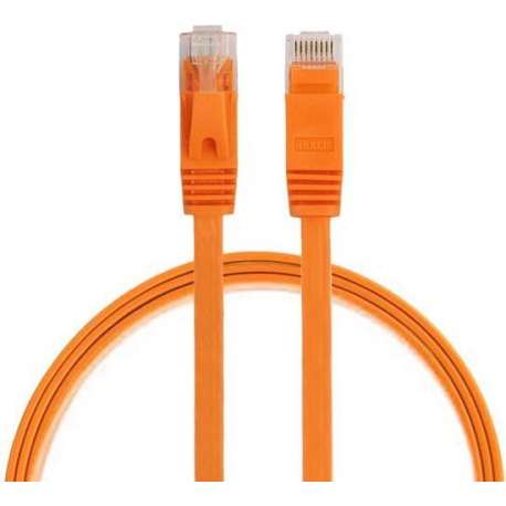 By Qubix internetkabel - 0.5 meter - oranje - CAT6 ethernet kabel - RJ45 UTP kabel met snelheid van 1000Mbpss