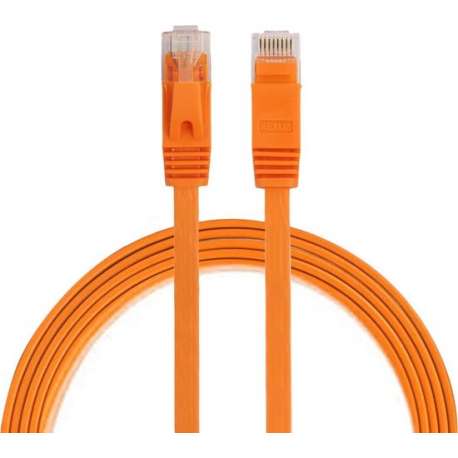 By Qubix internetkabel - 1 meter - oranje - CAT6 ethernet kabel - RJ45 UTP kabel met snelheid van 1000Mbps