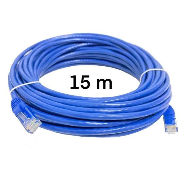 Internetkabel CAT 6 - 15 meter - RJ45 - Ethernet kabel - Netwerkkabel - UTP Kabel