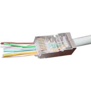 Cablexpert RJ45 krimp connectoren met doorsteekmontage voor F/UTP CAT6 netwerkkabel - 50 stuks