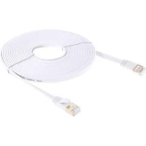 10m CAT7 Ethernet netwerk LAN / internet kabel Gold plated (10000 Mbit/s) - Wit