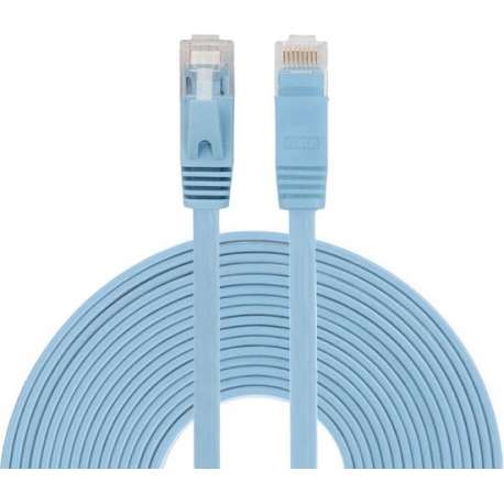 By Qubix internetkabel - 10 meter - blauw - CAT6 ethernet kabel - RJ45 UTP kabel met snelheid van 1000Mbps