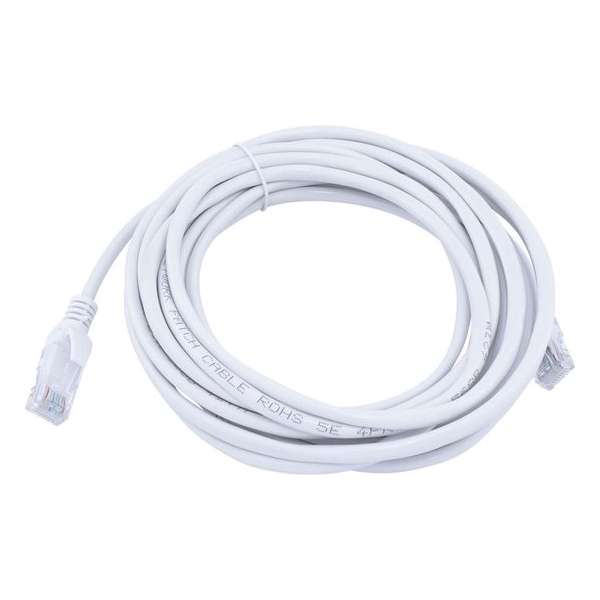 5 meter premium UTP kabel - Tot 1000 Mbps - Wit - Incl. RJ45 stekkers - Hoge kwaliteit