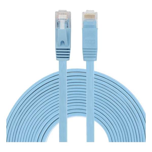 By Qubix internetkabel - 8 meter - blauw - CAT6 ethernet kabel - RJ45 UTP kabel met snelheid van 1000Mbps