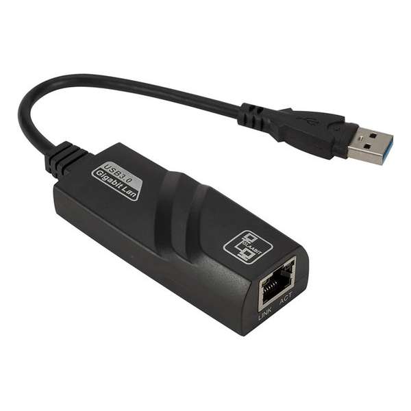 USB 3.0 naar RJ45 adapter omvormer converter Gigabit LAN Ethernet 10/100/1000Mbps / HaverCo