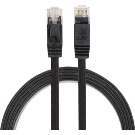 By Qubix internet kabel - 1 meter - zwart - CAT6 ethernet kabel - RJ45 UTP kabel met snelheid van 1000Mbps