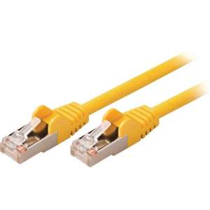 Valueline VLCP85121Y05 netwerkkabel 0,5 m Cat5e SF/UTP (S-FTP) Geel