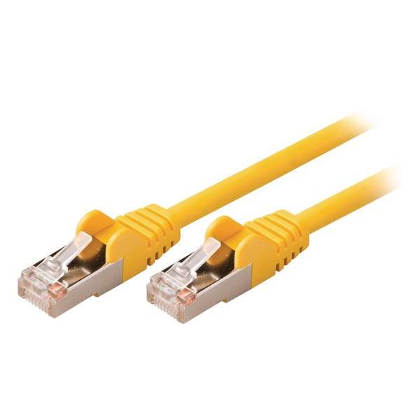 Valueline VLCP85121Y05 netwerkkabel 0,5 m Cat5e SF/UTP (S-FTP) Geel