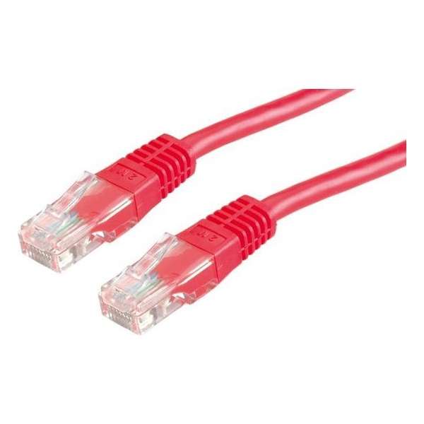 Value UTP Patchkabel, Cat. 6, rood 0.5m