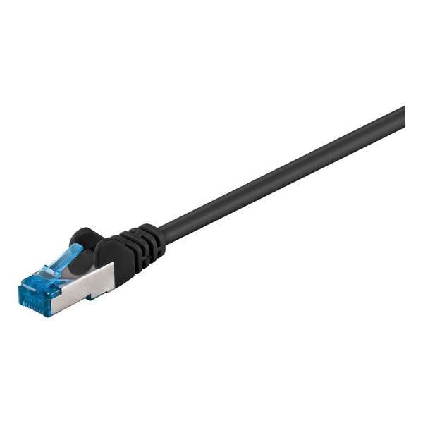 Nedis S/FTP CAT6a 10 Gigabit netwerkkabel / zwart - LSZH - 2 meter