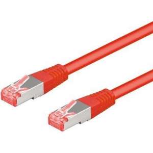 Goobay - S/FTP netwerkkabel CAT6a - Rood - 1 meter