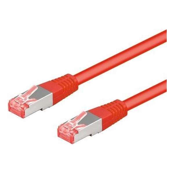 Goobay - S/FTP netwerkkabel CAT6a - Rood - 1 meter