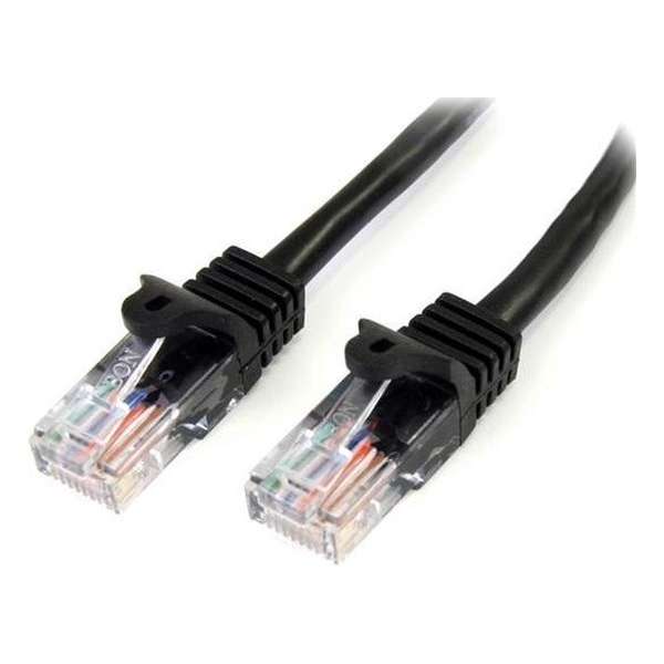 StarTech.com Cat5e Ethernet netwerkkabel met snagless RJ45 connectors UTP kabel 0,5m zwart