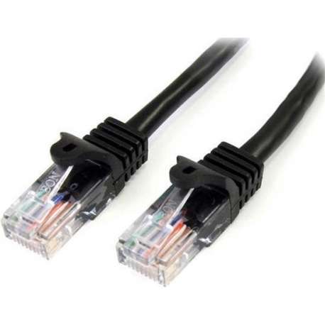 StarTech.com Cat5e Ethernet netwerkkabel met snagless RJ45 connectors UTP kabel 0,5m zwart