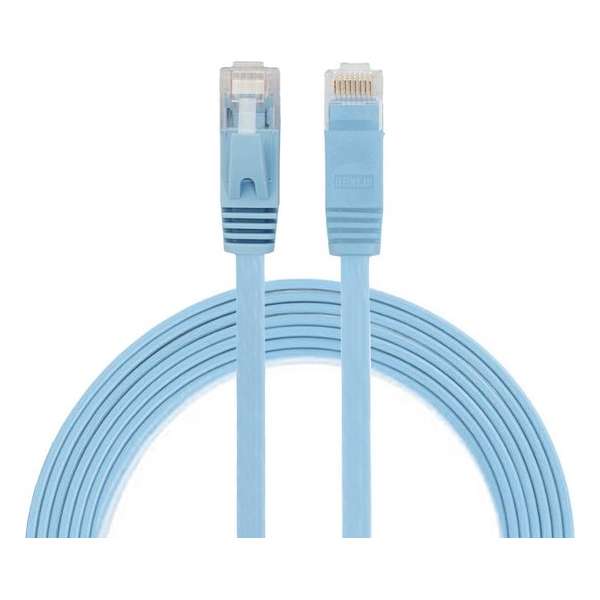 By Qubix internetkabel - 2 meter - blauw - CAT6 ethernet kabel - RJ45 UTP kabel met snelheid van 1000Mbps