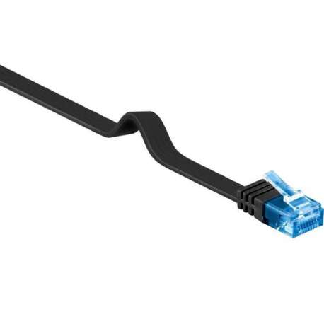 Wentronic CAT6A Netwerkkabel - RJ45 - Zwart - 2 m