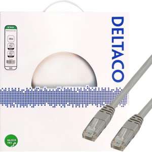 DELTACO TP-635 Cat6 U/UTP Netwerkkabel LSZH - Grijs - 35 meter