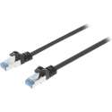 Valueline VLCP85320B10 Cat6a S/ftp Netwerkkabel Rj45 (8/8) Male - Rj45 (8/8) Male 1.00 M Zwart