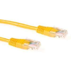 ACT CAT6 U/UTP netwerkkabel  10 meter - Geel