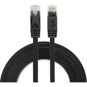 3m CAT6 Ultra dunne Flat Ethernet netwerk LAN internet kabel (1000Mbps) - Zwart