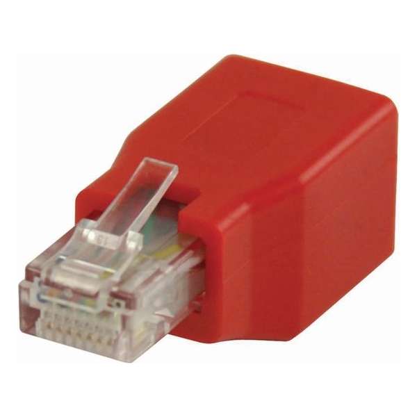 Nedis - Nedis CCGP89251RD Cat6 Crossover-netwerkadapter Rj45 Male - Rj45 Female Rood - 30 Dagen Niet Goed Geld Terug