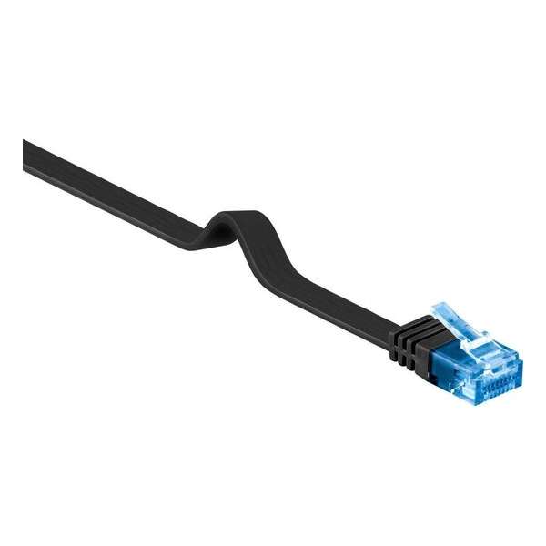 Wentronic CAT6A Netwerkkabel - RJ45 - Zwart - 15 m