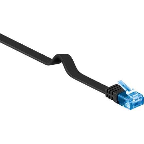 Wentronic CAT6A Netwerkkabel - RJ45 - Zwart - 15 m