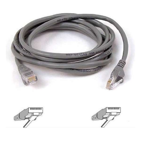 Belkin A3L791B50CM-S - Netwerkkabel - RJ45 - 0.5 m - Grijs