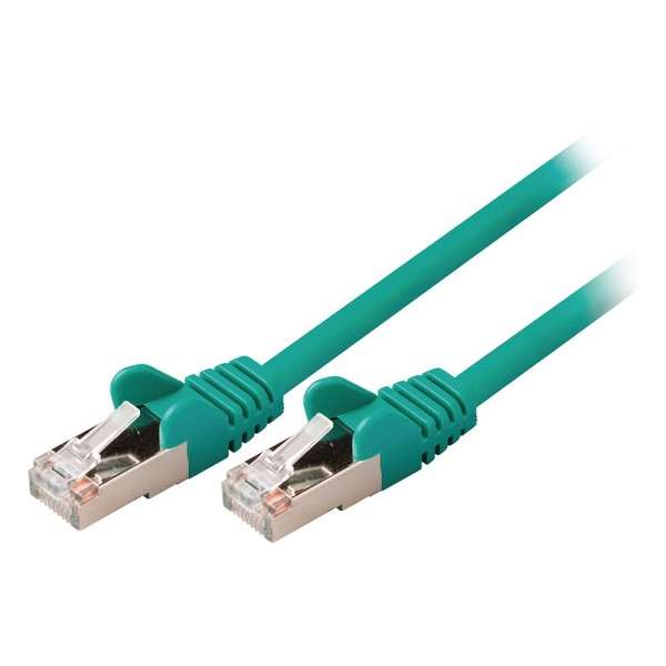 Valueline VLCP85121G05 netwerkkabel 0,5 m Cat5e SF/UTP (S-FTP) Groen