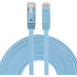 8m CAT6 Ultra dunne Flat Ethernet netwerk LAN internet kabel (1000Mbps) - Blauw